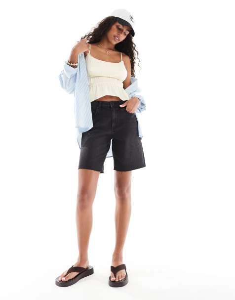 Vero Moda - Sorte longline-denimshorts - view 1