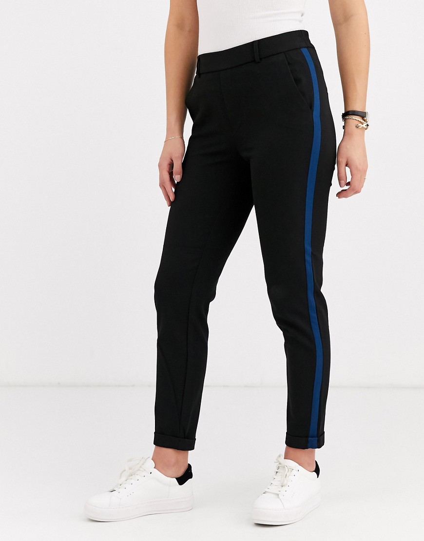 Vero Moda sport panelled trousers-Black