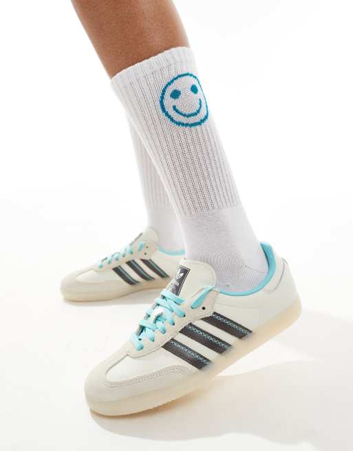 VERO MODA Vmmel Stripe Sporty Chaussettes Noos, Blanche-neige