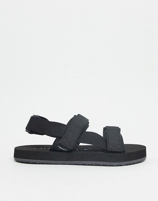Vero Moda sporty strap sandals in black