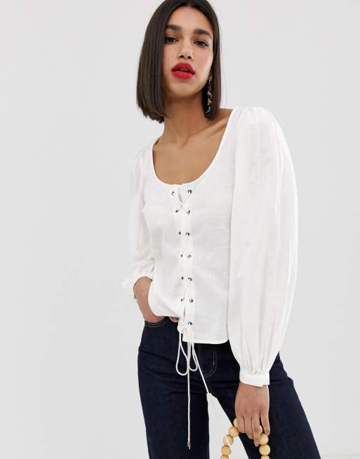 Volume Sleeve Blouse