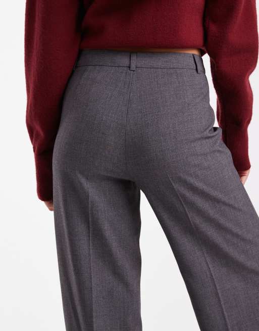 CREASE DL / TROUSERS 01 Sサイズ CHARCOAL Y's BORN PRODUCT] COTTON TWILL LONG STRAIGHT PANTS – THE