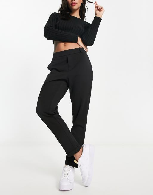 Vero Moda straight leg pants in black 