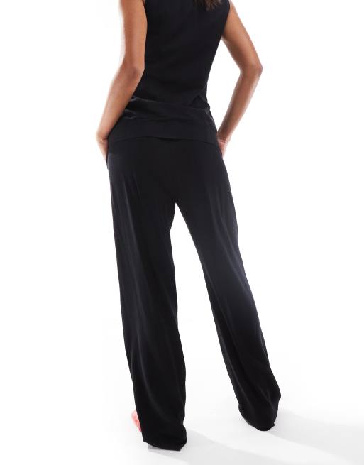 Vero Moda straight leg pants in black - part of a set