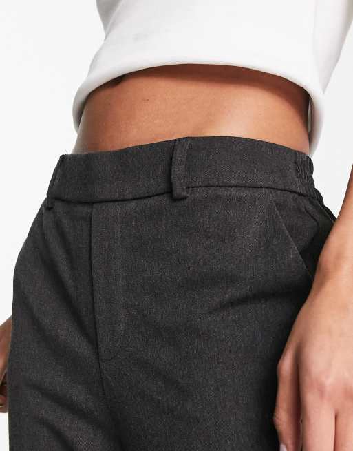 Vero Moda straight leg trouser in dark grey, 3 of 4