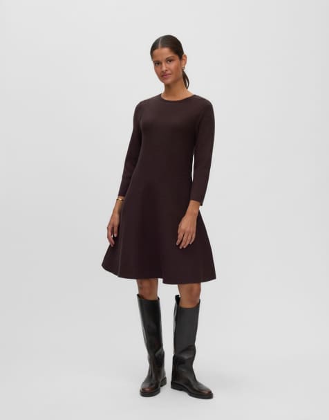 Vero Moda Strickkleid in Schokobraun - view 1