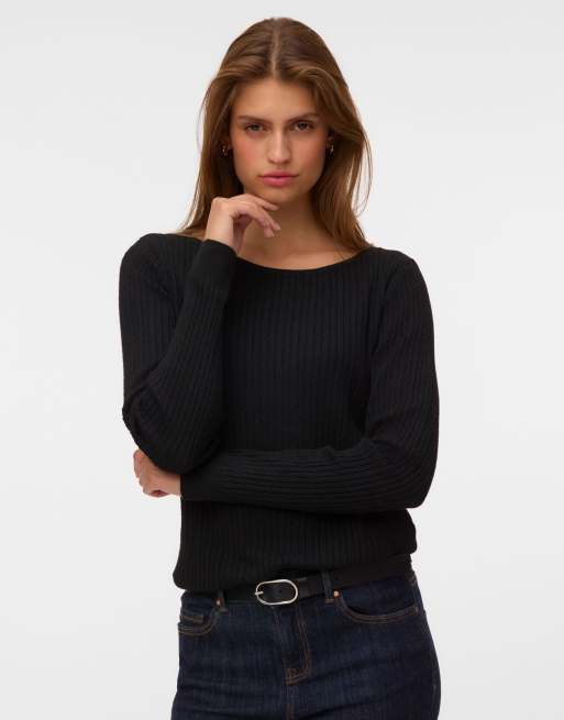 Vero Moda Strickoberteil in Schwarz, 3 von 5