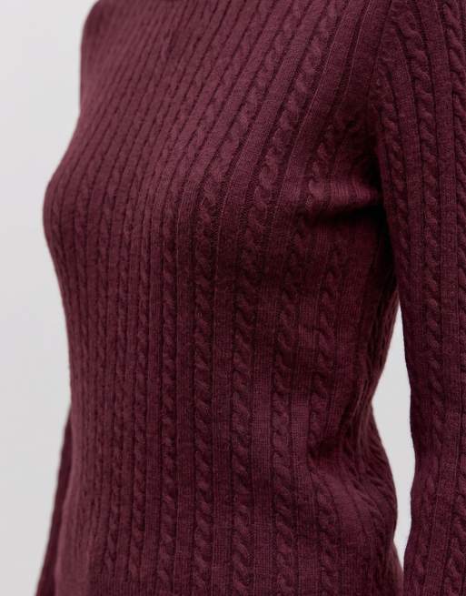 Vero Moda Strickoberteil in Weinrot, 4 von 5