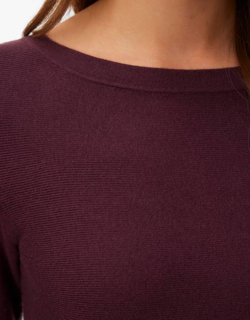 Vero Moda strikket kjole i vinrød, 4 af 5