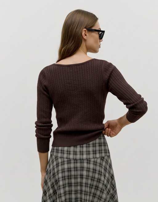 Vero Moda striktop i chocolate torte, 2 af 5