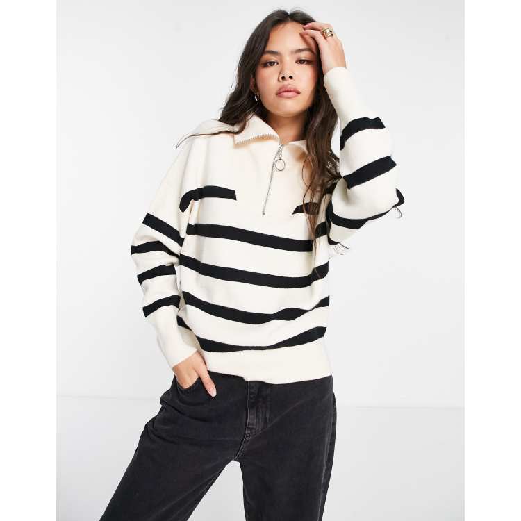 Vero Moda  Iddle short sleeves striped knit sweater