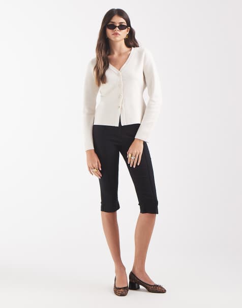 Vero Moda structured knitted cardigan in cream - view 1