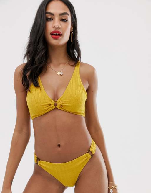 Vero Moda – Strukturerad bikiniunderdel med hög benskärning, 4 av 4