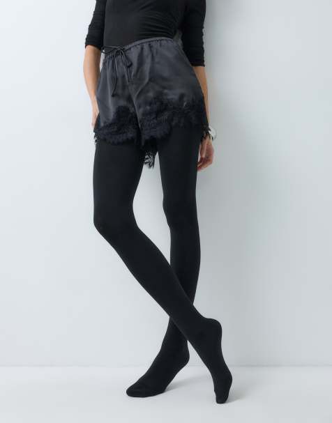 Vero Moda strumpbyxor med fleecefoder i svart - view 1