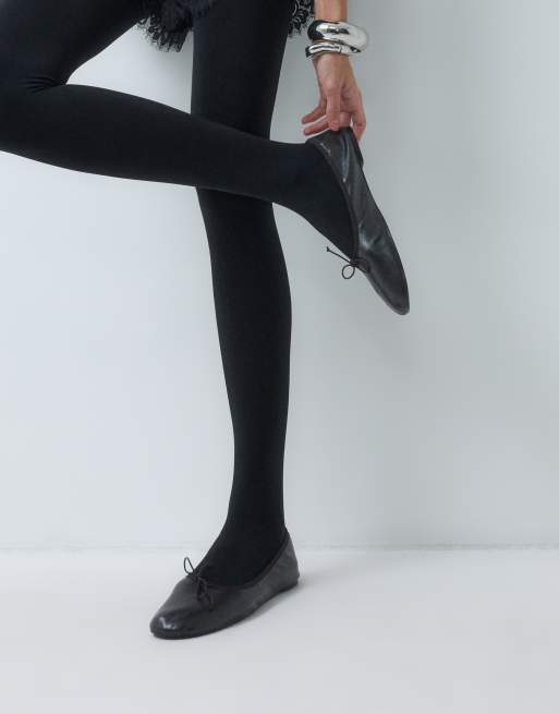 Vero Moda strumpbyxor med fleecefoder i svart, 4 av 5