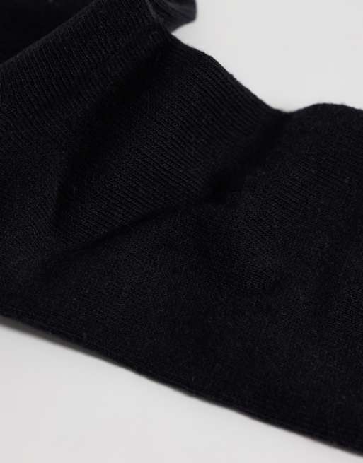 Vero Moda strumpor med vågig kant och hjärta med strass i svart, 3 av 3