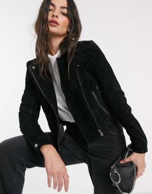 Vero Moda suede jacket in black | ASOS