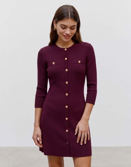 Vero Moda Sukienka w kolorze winetasting, 3 z 5
