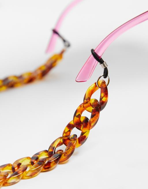 Tortoise shell sunglass hot sale chain