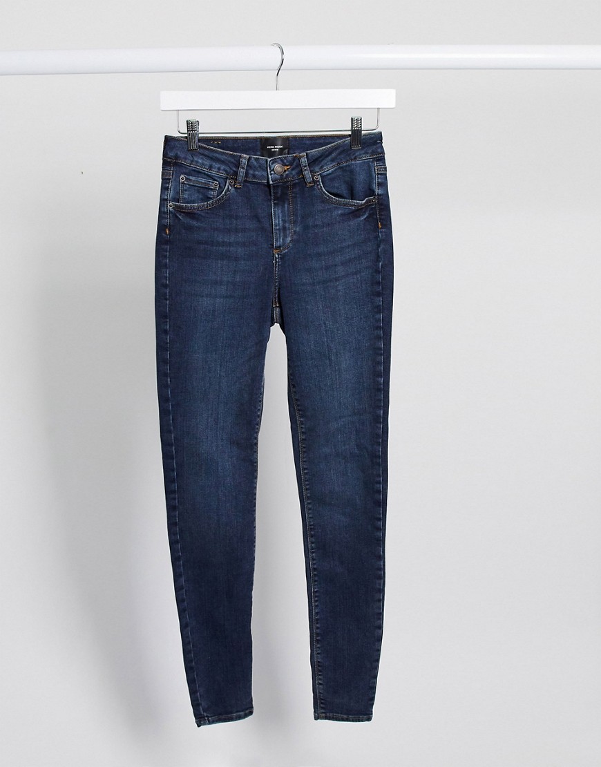 Vero Moda – Superschmale Jeans in Blau