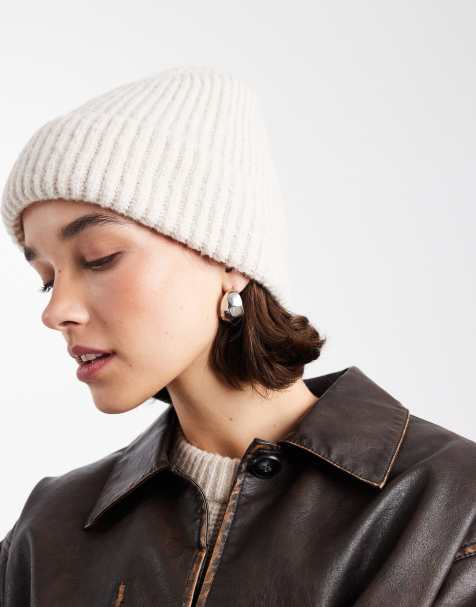 Vero Moda – Superweiche, gerippte Accessoires in Creme - view 1