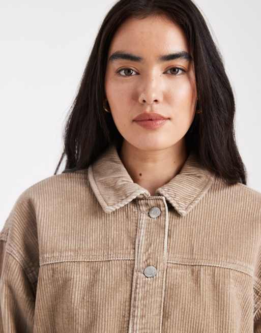 Vero Moda - Surchemise en velours côtelé - Vison, 4 de 4