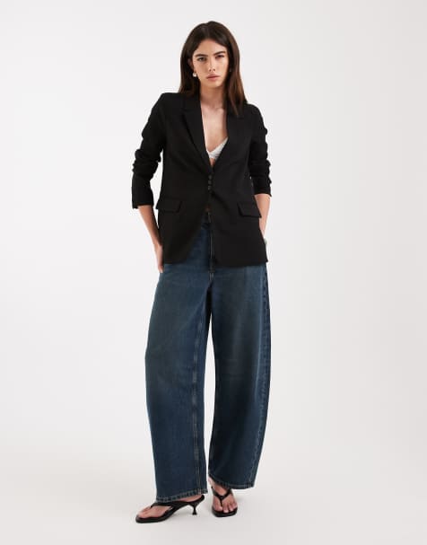 Vero Moda – Svart, figursydd kavaj med knäppning - view 1