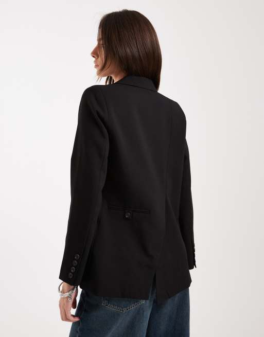 Vero Moda – Svart, figursydd kavaj med knäppning, 4 av 4