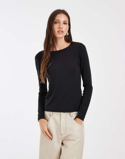 Vero Moda – Svart långärmad t-shirt - view 1