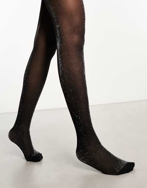 Vero Moda – Svarta glittriga tights - view 1