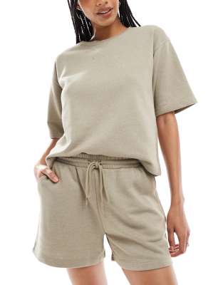Vero Moda - Sweatshorts in Lorbeer-Eiche, Kombiteil-Neutral