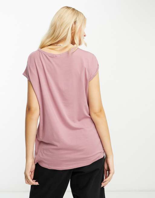 Vero Moda - T-shirt à col rond - Rose, 2 de 4