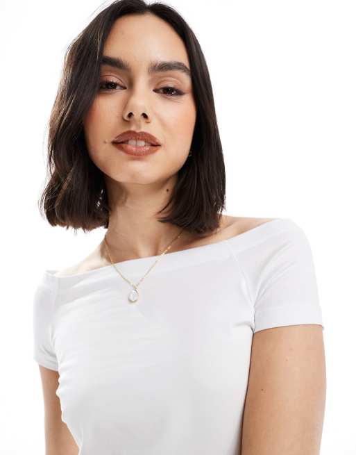 Vero Moda - T-shirt à mancherons - Blanc, 3 de 4