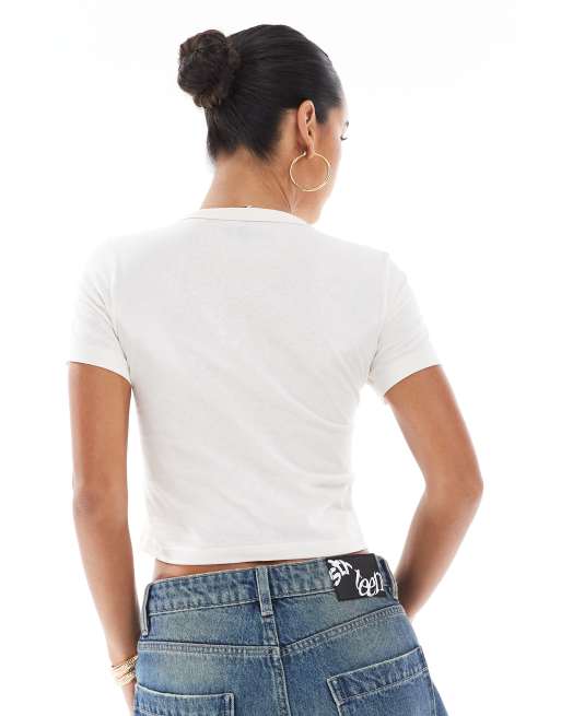 Vero Moda - T-shirt court à imprimé chapeau de cowboy - Blanc cassé, 4 de 4