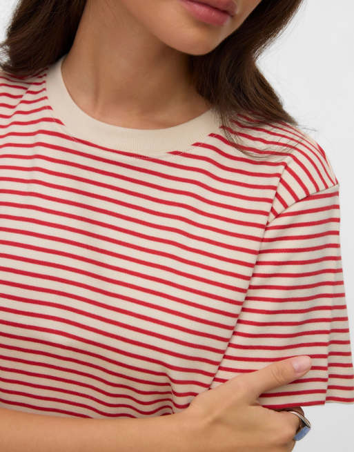 Vero Moda – T-Shirt in Birkenweiß, 4 von 5