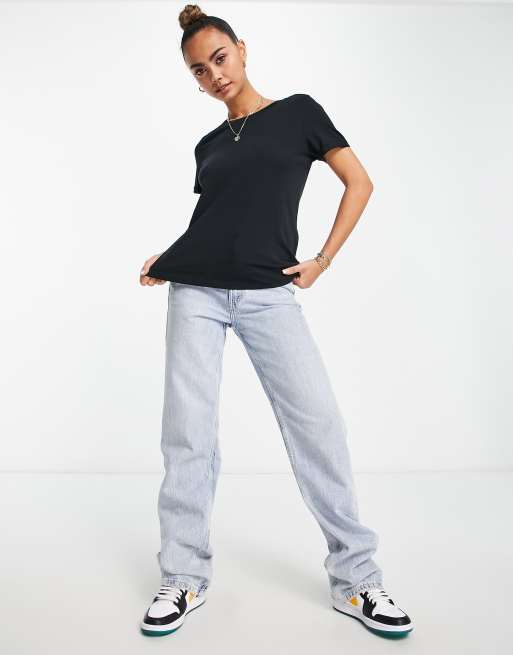 Vero Moda t-shirt in black, 4 of 4