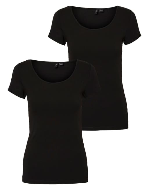 Vero Moda T-shirt in black, 7 of 7