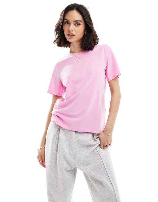 Vero Moda t-shirt in bonbon pink, 3 of 4