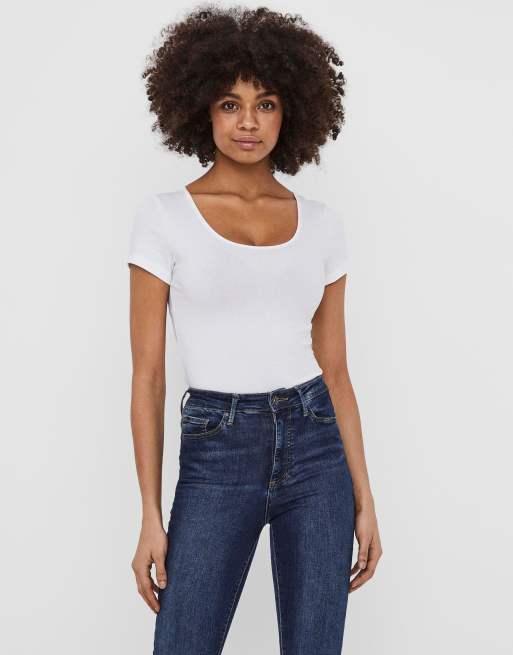 Vero Moda T-shirt in bright white, 2 of 7