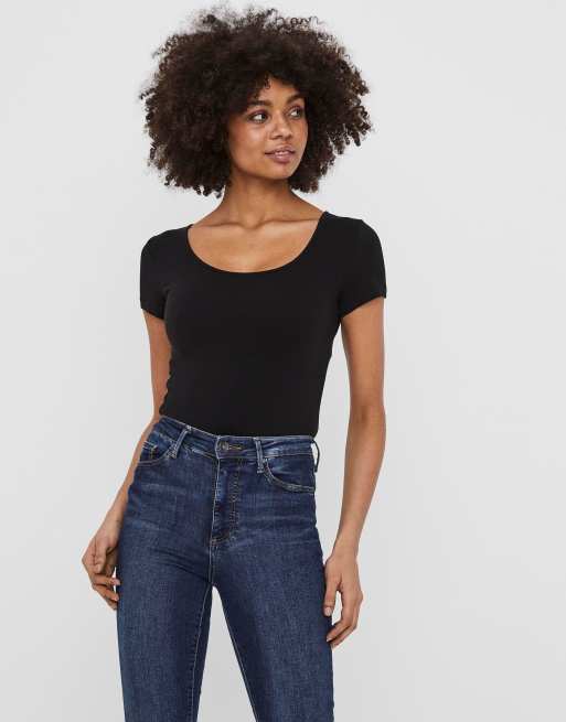 Vero Moda T-shirt in bright white, 6 of 7