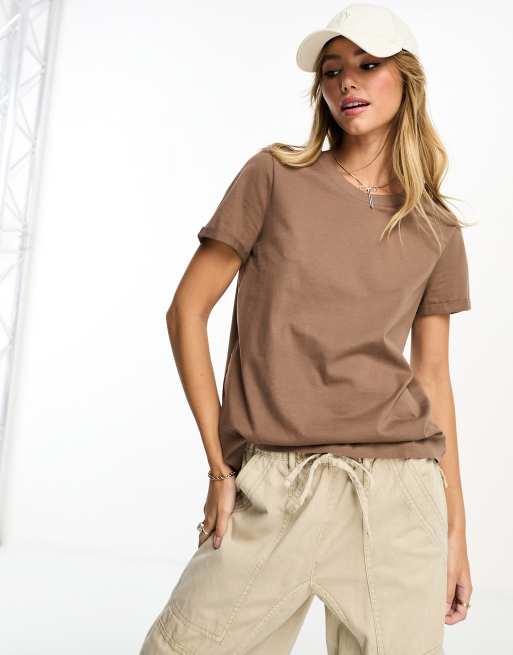 Vero Moda T shirt in brown