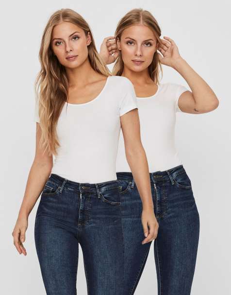Vero Moda T-shirt in cream - view 1