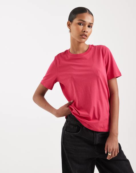 Vero Moda – T-Shirt in Jazzy Pink - view 1