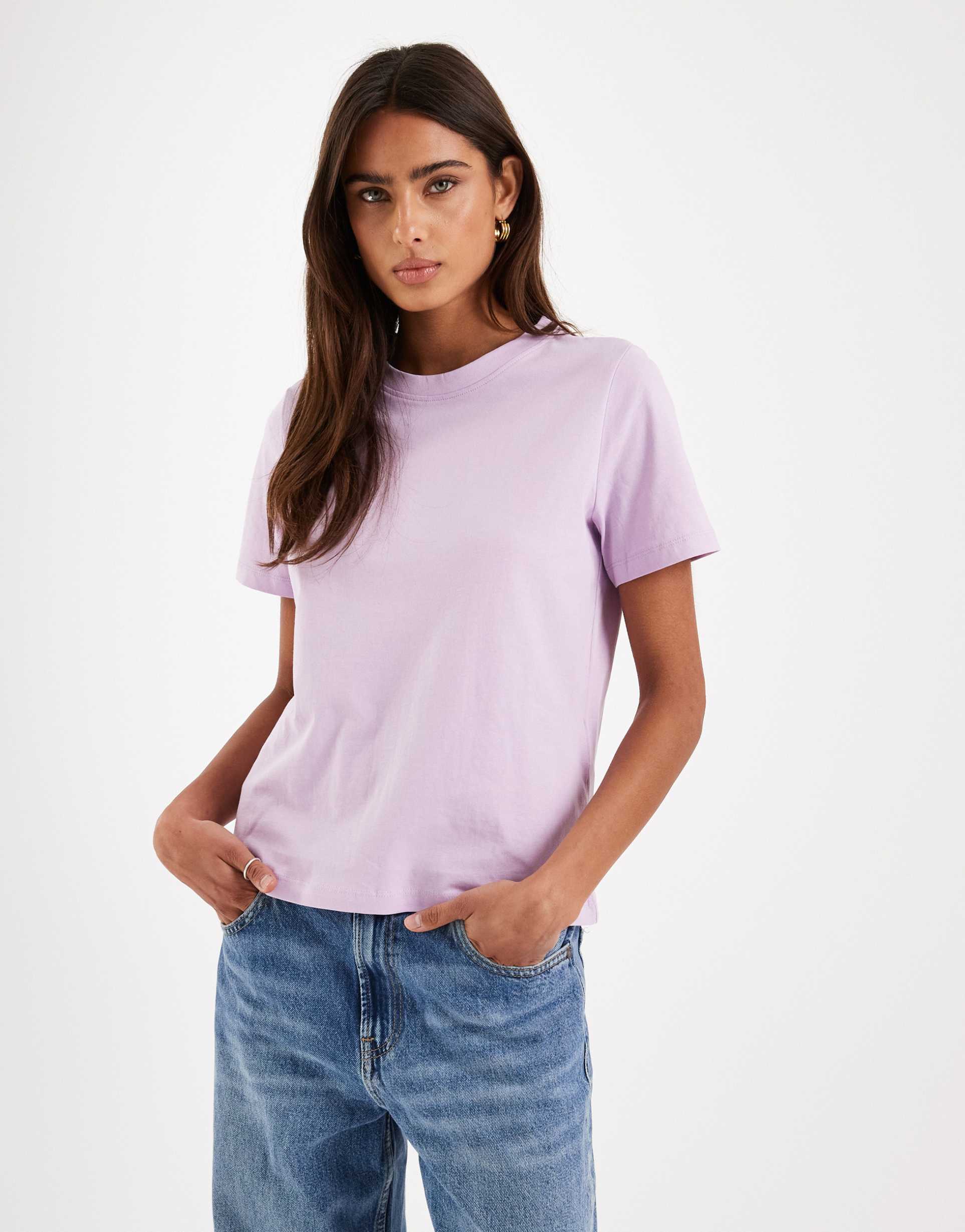 vero moda t-shirt in orchid lilac