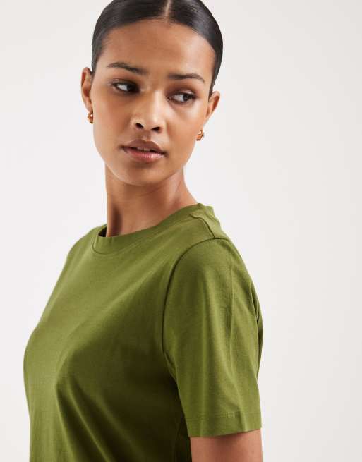 Vero Moda t-shirt in pesto green, 4 of 4