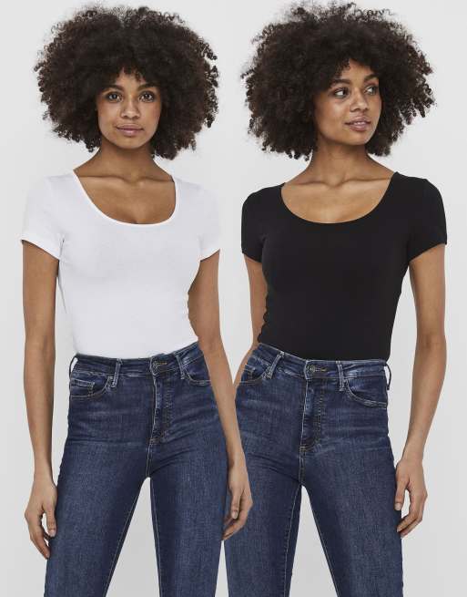 Vero Moda – T-Shirt in strahlendem Weiß