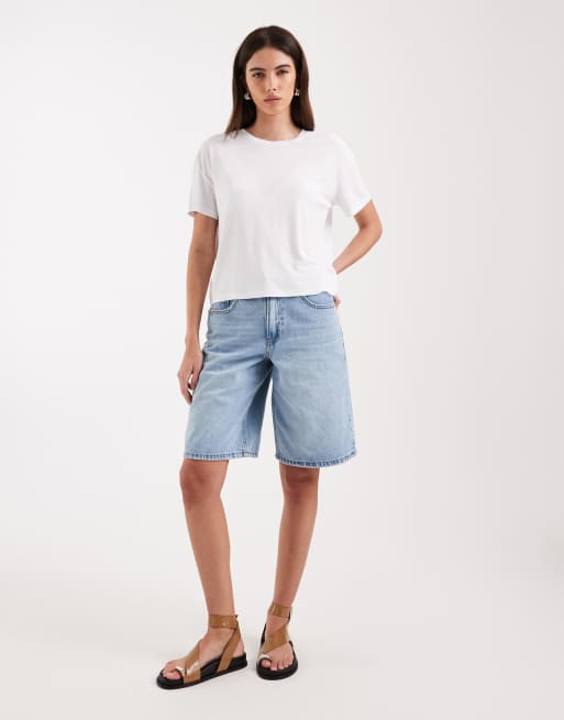 Vero Moda - T-shirt oversize près du corps - Blanc, 2 de 4