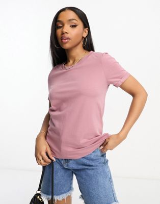 Vero Moda t-shirt in dusty pink - ASOS Price Checker