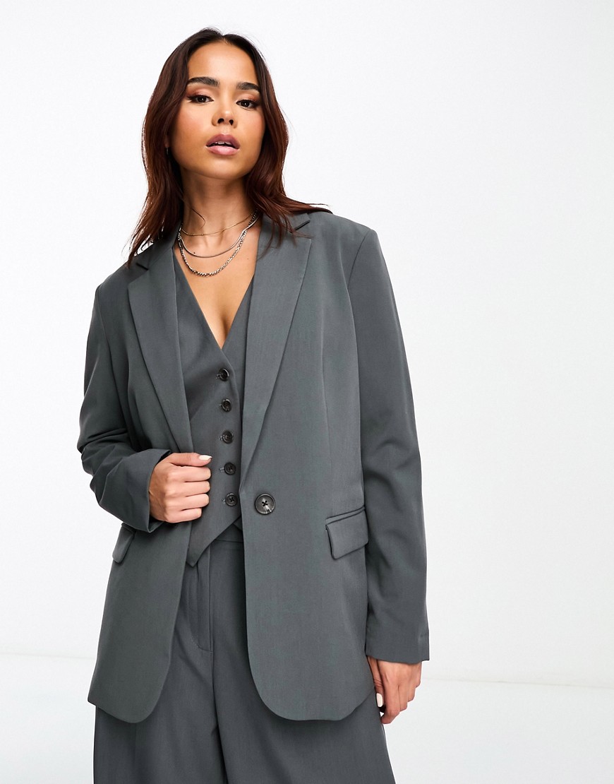 Vero Moda tailored blazer co-ord in grey