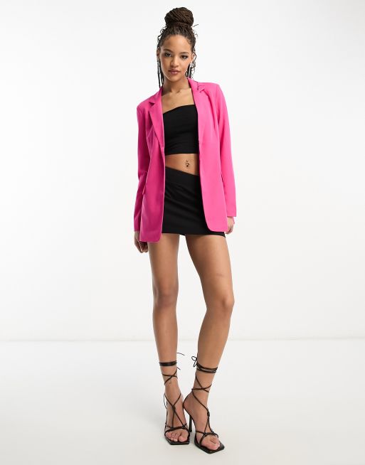 Vero Moda tailored blazer in bright pink